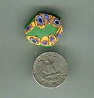 African Trade Beads Vintage Antique Venetian Old Glass Millefiori Tabular Bead