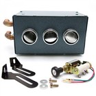 Zirgo Gobi Compact Automotive Deluxe Heater Kit -universal Fit 3 Hole Blower Diy