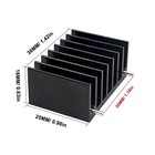 6 Pcs To220 Aluminum Heatsink 0 98x1 42x0 63 Inch 25x36x16mm Heat Sink Black