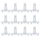 Lot Of 12 Display Stand Easel Plate Holder Picture Photo Art Plastic Foldable