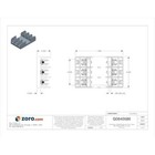 Mersen 60308r Open Fuse Block  R Ul Class  3 Poles  0 To 30a Amp Range  600v
