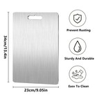 304 Stainless Steel Cutting Board Double-sided Cutting Boards Kitchen Camping Us