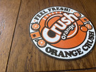 Nice Round Feel Fresh Orange Crush Soda Porcelain Sign 6 