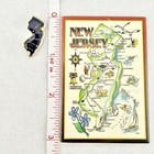 Vintage New Jersey State Magnet   Pin Souvenir Gift Lapel Hat Bag Fridge Locker