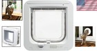 Innovative White Microchip Cat Door With Easy Installation   Security Features