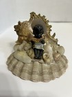 Antique Victorian Seashell Art W Bisque Child Maritime Sailor Folk Art