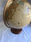 Vintage 80s Globe On Stand Replogle 12  Diameter Globe Tan World Classic Series