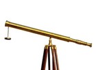 Nautical Brass 39  Telescope On Tripod Stand Antique Vintage Spyglass New