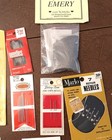 Mixed Lot Hand Sewing Needles Household Repair Darning Milliners   Emery Vintage