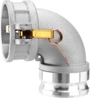 Type Da Cam And Groove Hose Fitting  90 Degree Elbow  4  Femalex 4  Male Camlock