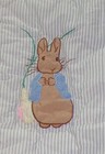 Original Vintage Peter Rabbit   Friends Beatrix Potter Baby Quilt Blanket Ruffle