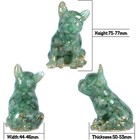 3 Inch Carved French Bulldog Crystal Statue Resin Animal Figurine Small Dog S   