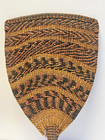 Native American Indian Hand Basket Weaved Woman s Fan  Klamath River  Early 1900
