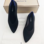 Rothy s The Point Women s Black Knit Slip On Ballet Flats Size Us 7 8 9 10 New