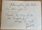 Hungarian Composer Franz Lehar Autograph Note Signed