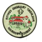 Philmont Scout Ranch Training Center Family Program Patch Blk Bdr  nk520 