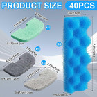 40 Pcs Replacement Filter Media Kit Compatible With Fluval 206 207  Aquarium Fil