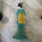 Hakata Mimasu Doll  Urasaki Vintage Girl Doll In Teal Bird Kimono