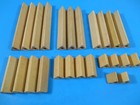 Lot Of 25 Various Sizes Triangle High Fire Ceramic Kiln Supports Stands Stilts