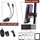 Sheet Music Stand With Light   Phone Holder  57  Music Stand For Sheet Music