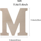 Wooden Greek Letters  Unfinished 11 Inch Alphabet For Diy Crafts  Wood Letters W