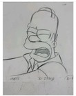 Original Homer The Simpsons Production Art  Storyboard  Vintage 80s 90s
