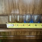 Set Of 8 Multicolor Glass Shot Glasses  Stemless Decorated  2 Fl Oz 2 In