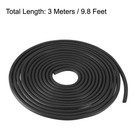 9 8ft Foam Rubber Seal Weather Strip 4mm Diameter 3 Meters Long Black