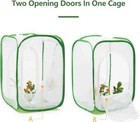 Two Doors Monarch Butterfly Habitat  Insect Mesh Cage  Caterpillar Enclosure Ter