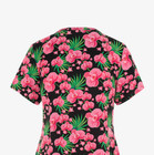 New Maevn Women s V-neck Print Scrub Top 9810