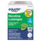 Equate Nicotine Lozenges  Mint Flavor  2 Mg  108 Count Helps Regulate Lozenges