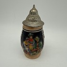 Vintage Lidded Beer Stein Western Germany Limited Edition With Music   Fun 7    Ht