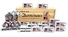 Artist Unknown Dominican Republic Flag Santo Domingo Double Six Dominoes Tiles 