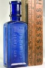 Rare Cobalt Blue Detorit Michigan Medicine Bottle E n  Lightner   Co 1890s Usa