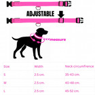 Led Dog Leash   Light Up Collar Set     Usb Rechargeable  Night Safety  Pink