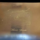 Vintage Forged Hammered Aluminum Tray  hvide Sande 