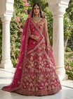 Gadhwal Silk Lehenga Choli Bridal Shower Wedding Reception Designer Set
