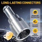 2pcs Stainless Steel Heater Hose Connector Coolant Hose Heater Core 15032062