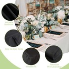 Kwepzey 2 Pack Black Tablecloth Fitted Table Clothes For 6 Foot Rectangle Tables