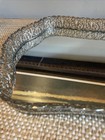 Vintage Rectangle Ormulu Filigree Mirrored Vanity Tray hollywood Regency mcm