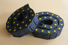 2pcs R55 25x57mm 1m Long Plastic Closed Can Open Cable Drag Chain Wire Carrier