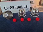 Cups And Balls Set Medium  stainless-steel  By Bluether Magic And Raphael  Rare 