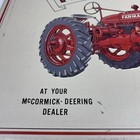 Farmall Mccormick Deering Tractor Embossed Metal Sign Vtg Reproduction