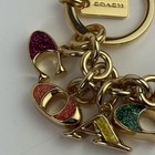 Coach Enamel Letters Keychain Key Ring Bag Purse Charm