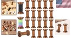 20pcs Antique Wooden Empty Spools  1 57   40mm Empty Thread Spools Wooden Ribbon
