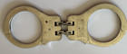 Vintage Peerless Hinged Handcuffs With Key Tested Working Euc