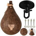 Fistrage Speed Ball Boxing Leather Mma Muay Thai Training Punching Bag Swivel