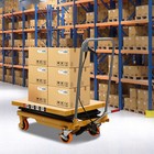 49  Lift Hydraulic Double Scissor Lift Table Manual Lift Table 330lb Max Load Us