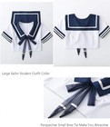 Womens School Girl Cosplay Top Lingerie Sailor Suit Costume Outfit Skirt Blue