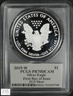 2019 W Proof American Silver Eagle  1 Cleveland Signed First Day Pcgs Pr 70 Dcam